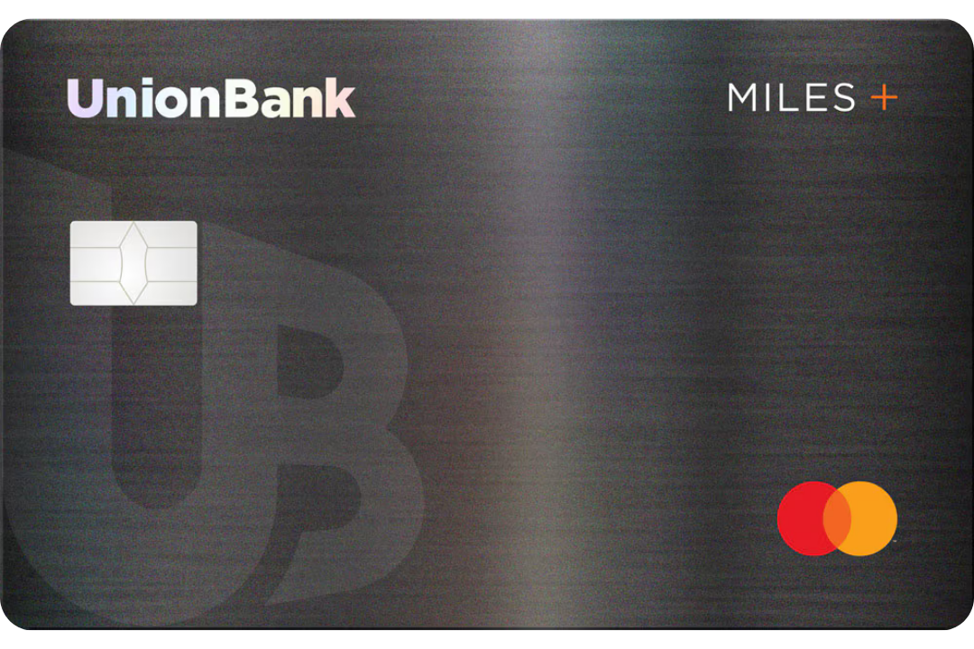 UnionBank Miles+ World Mastercard card design