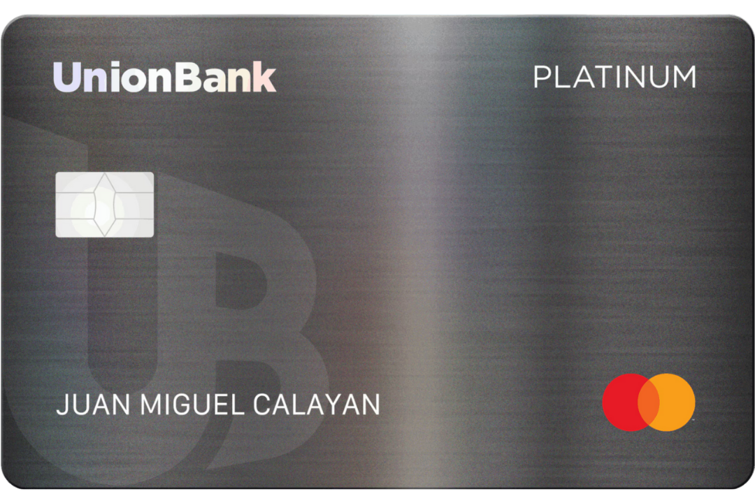 UnionBank Platinum Mastercard (starts with 552097) card design