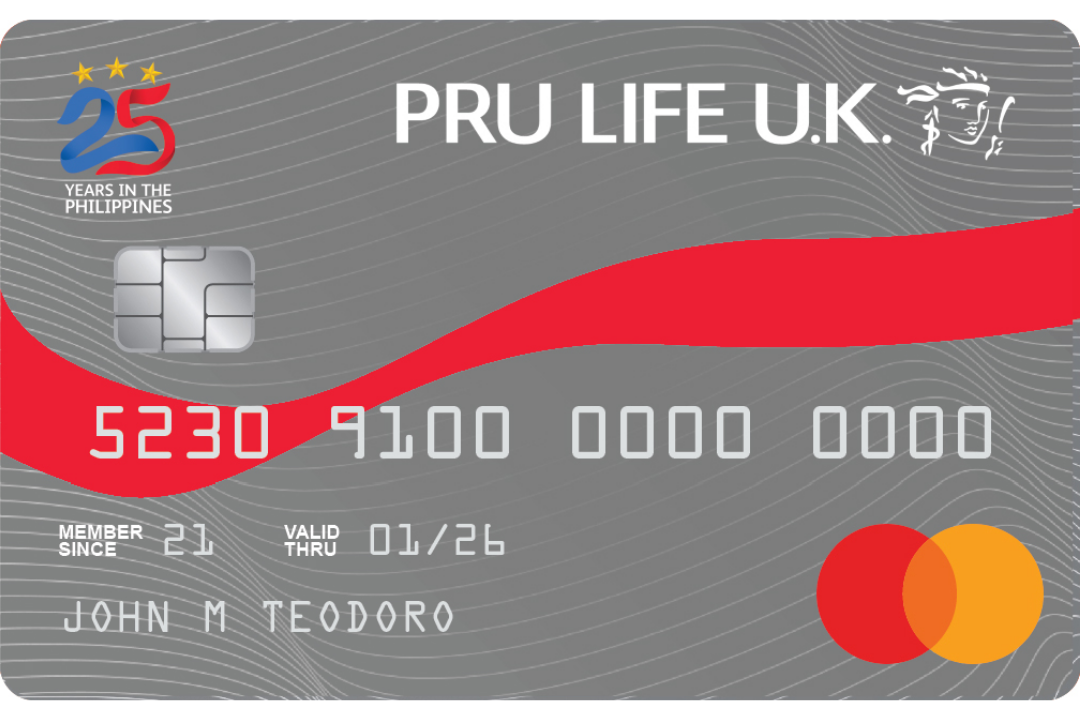 PRU Life UK Classic Mastercard card design