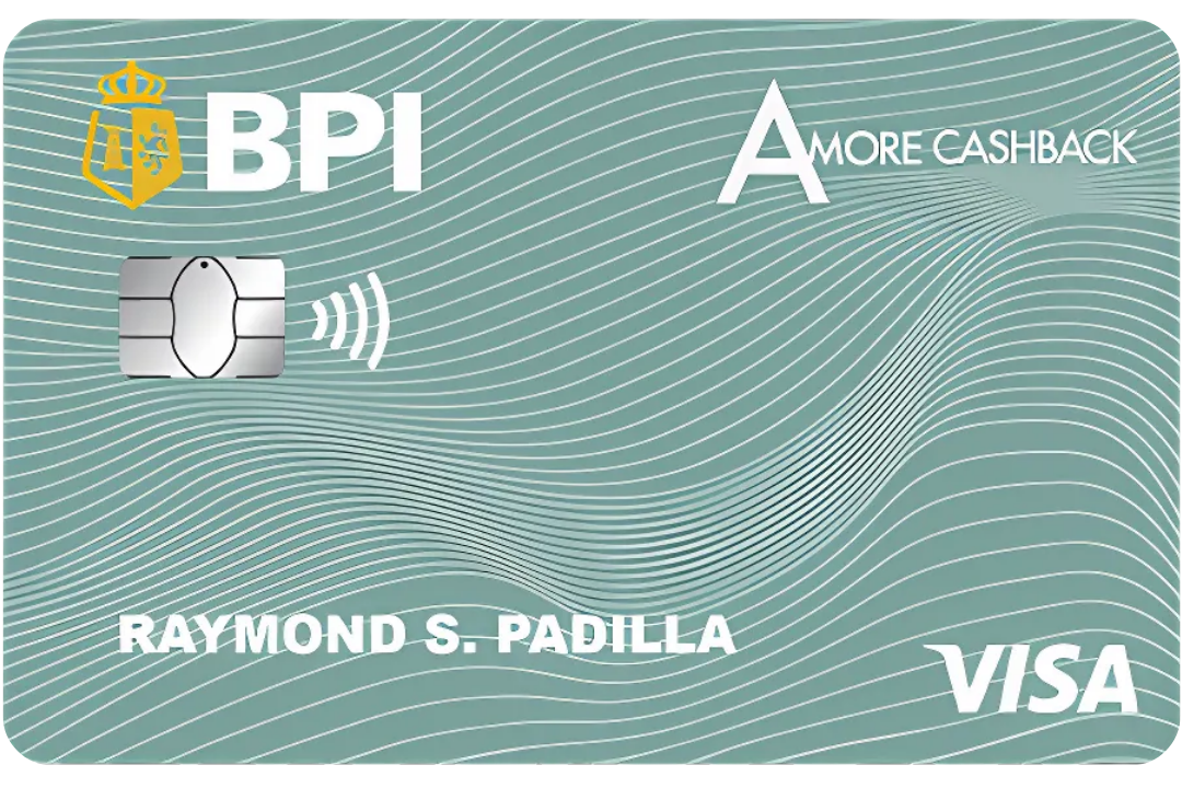 BPI Amore Cashback Visa card design