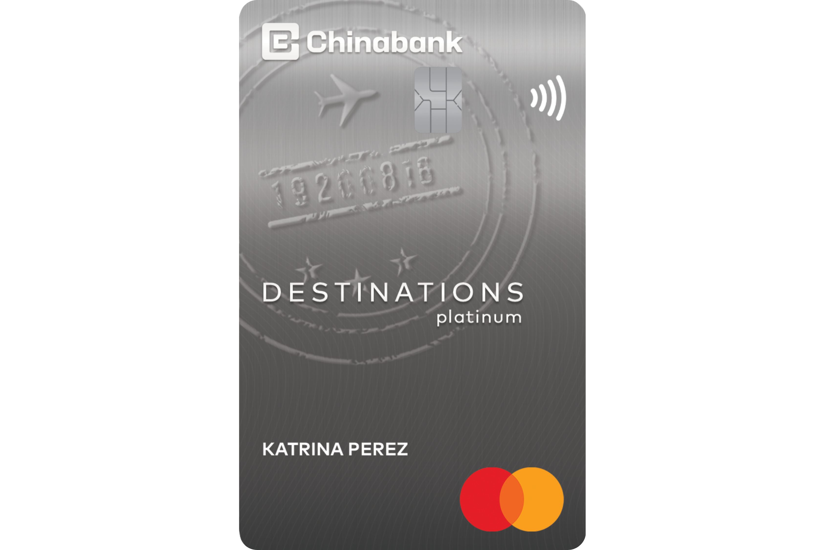 Chinabank Destinations Platinum Mastercard card design
