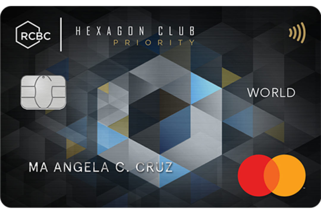 RCBC Hexagon Club Priority Mastercard card design