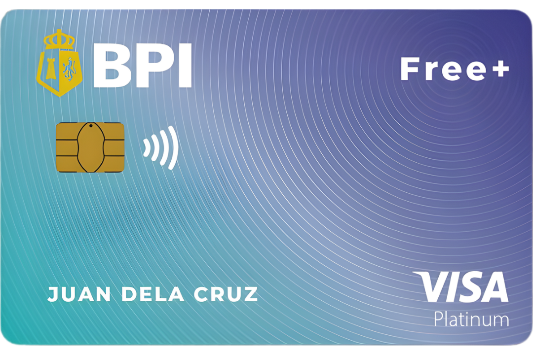 BPI Free+ Visa Platinum card design