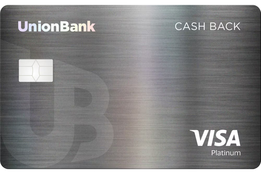 UnionBank Cash Back Visa Platinum card design
