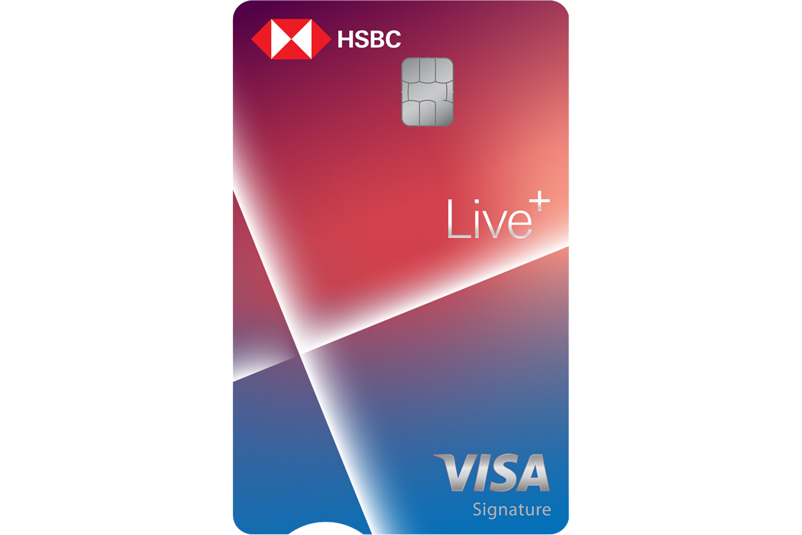 HSBC Live+ Visa Signature card design