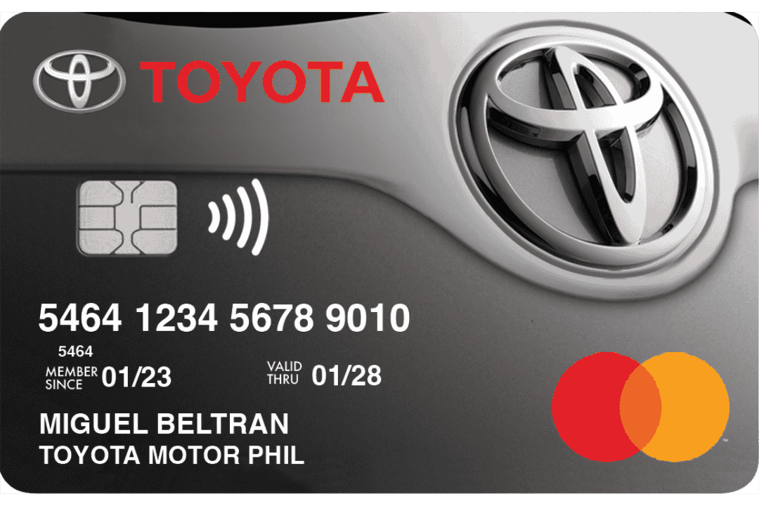 Metrobank Toyota Mastercard card design