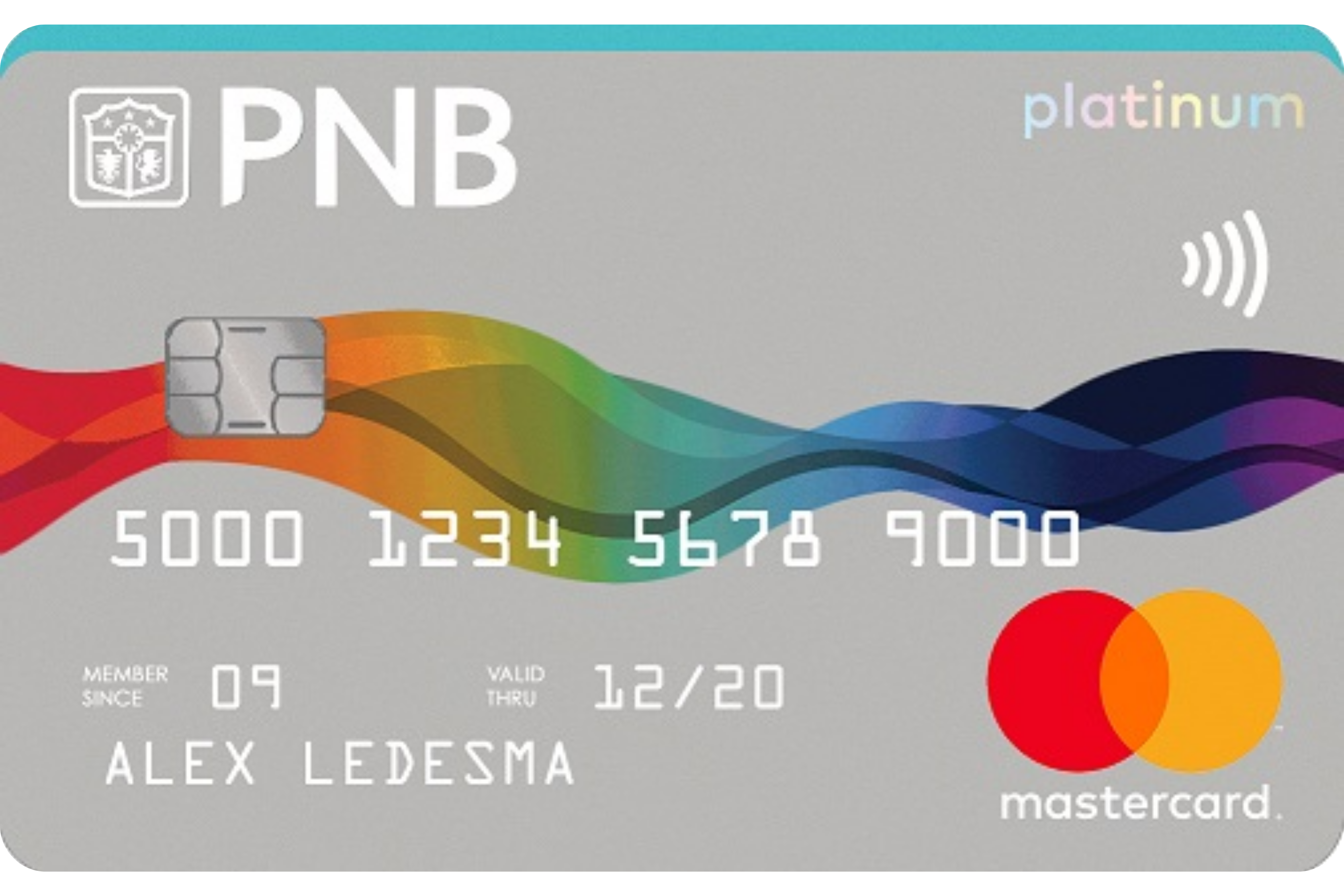PNB Platinum Mastercard card design