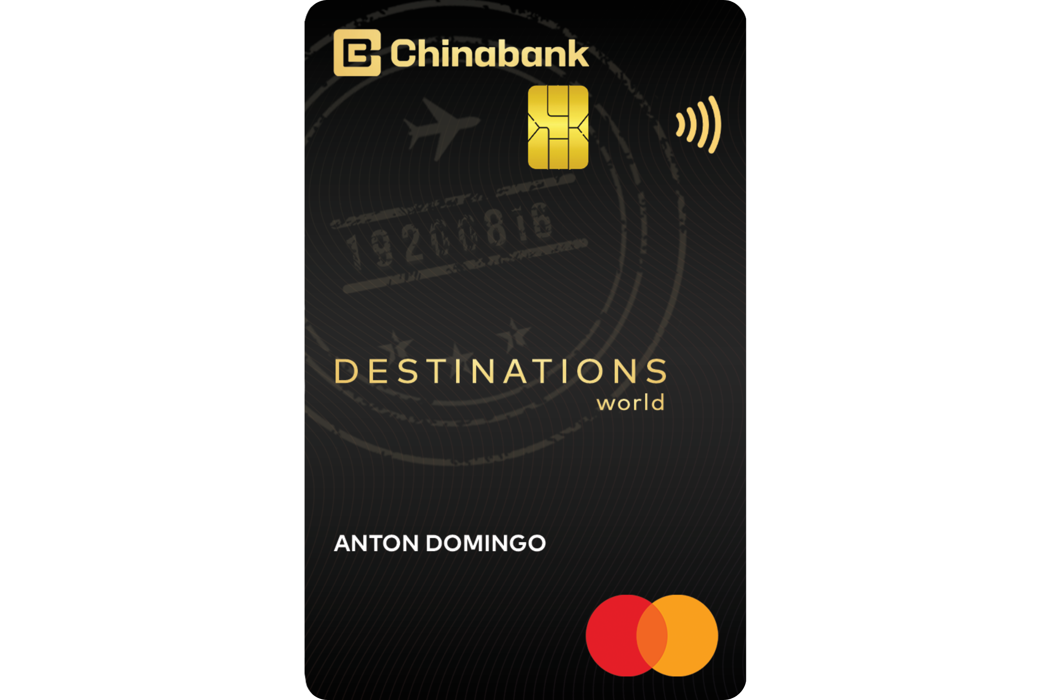 Chinabank Destinations World Mastercard card design