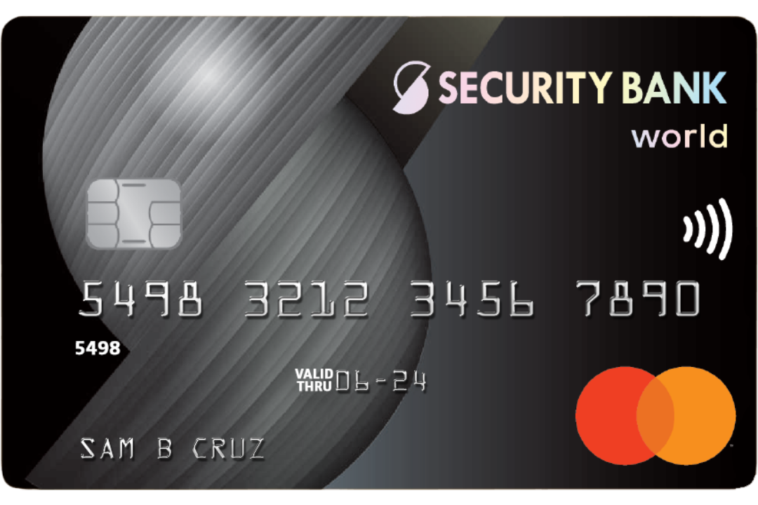 Security Bank World Mastercard card design