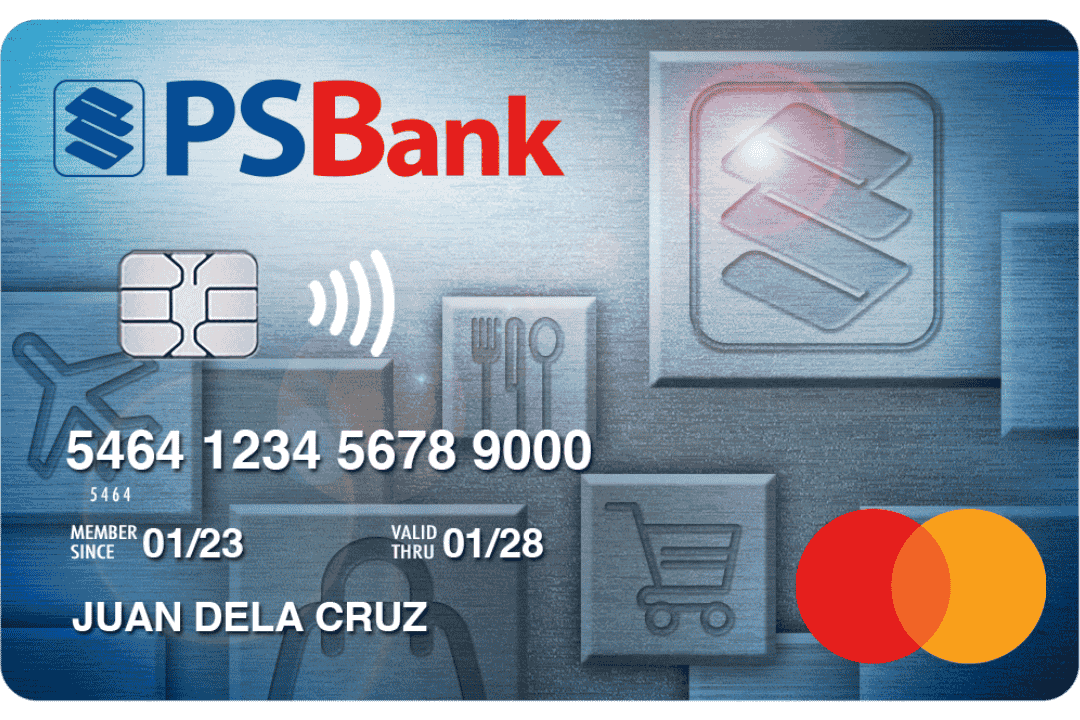 PSBank Credit Mastercard card design