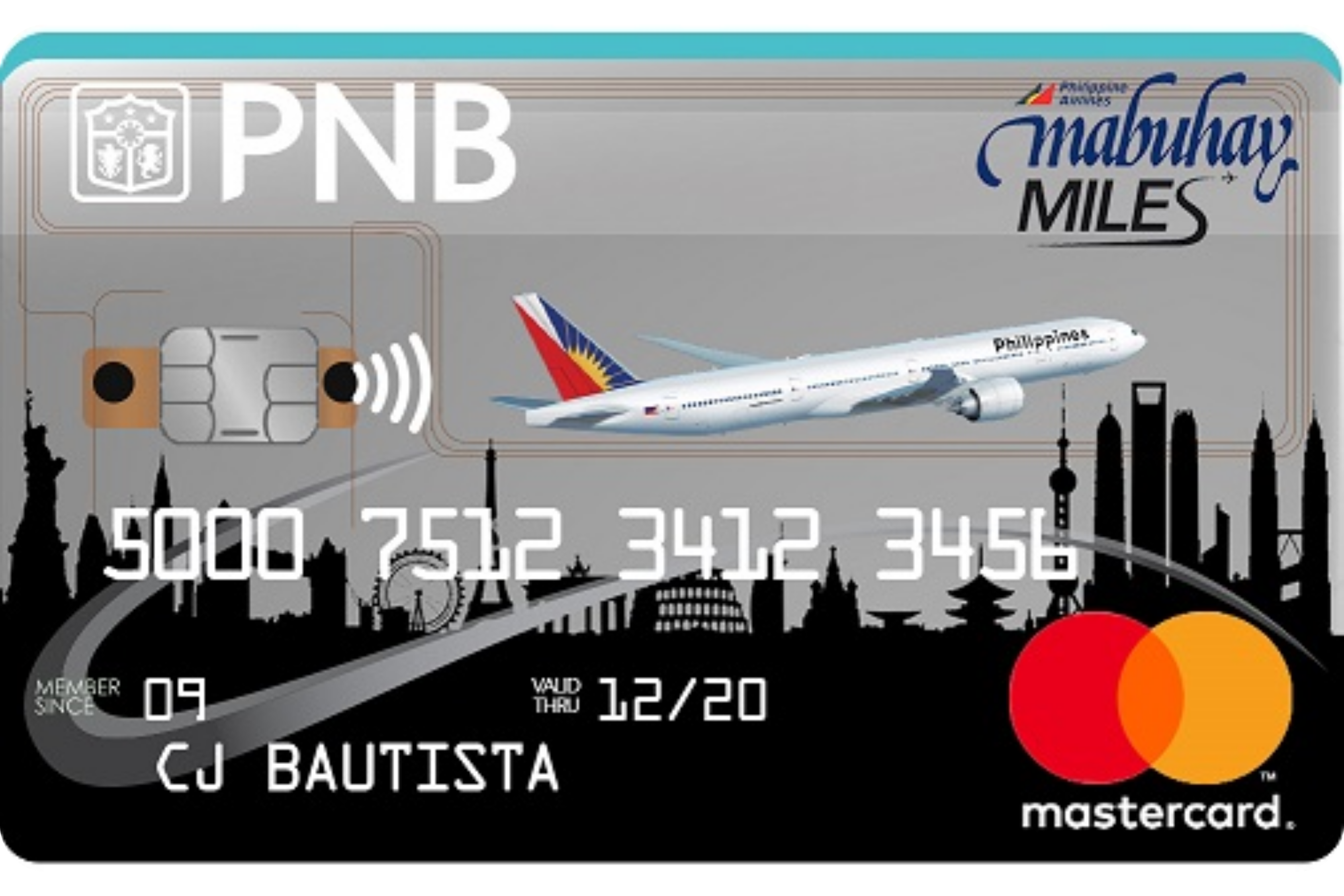 PNB-PAL Mabuhay Miles NOW Mastercard card design