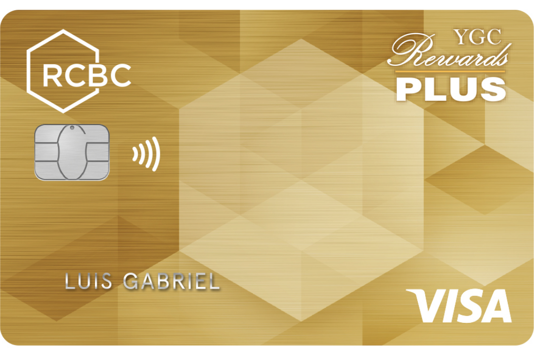 RCBC YGC Rewards Plus Gold Visa card design