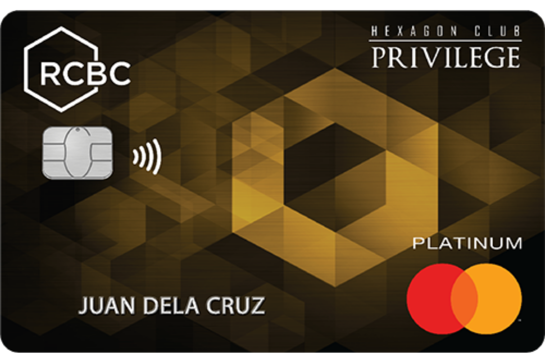 RCBC Hexagon Club Platinum Mastercard card design
