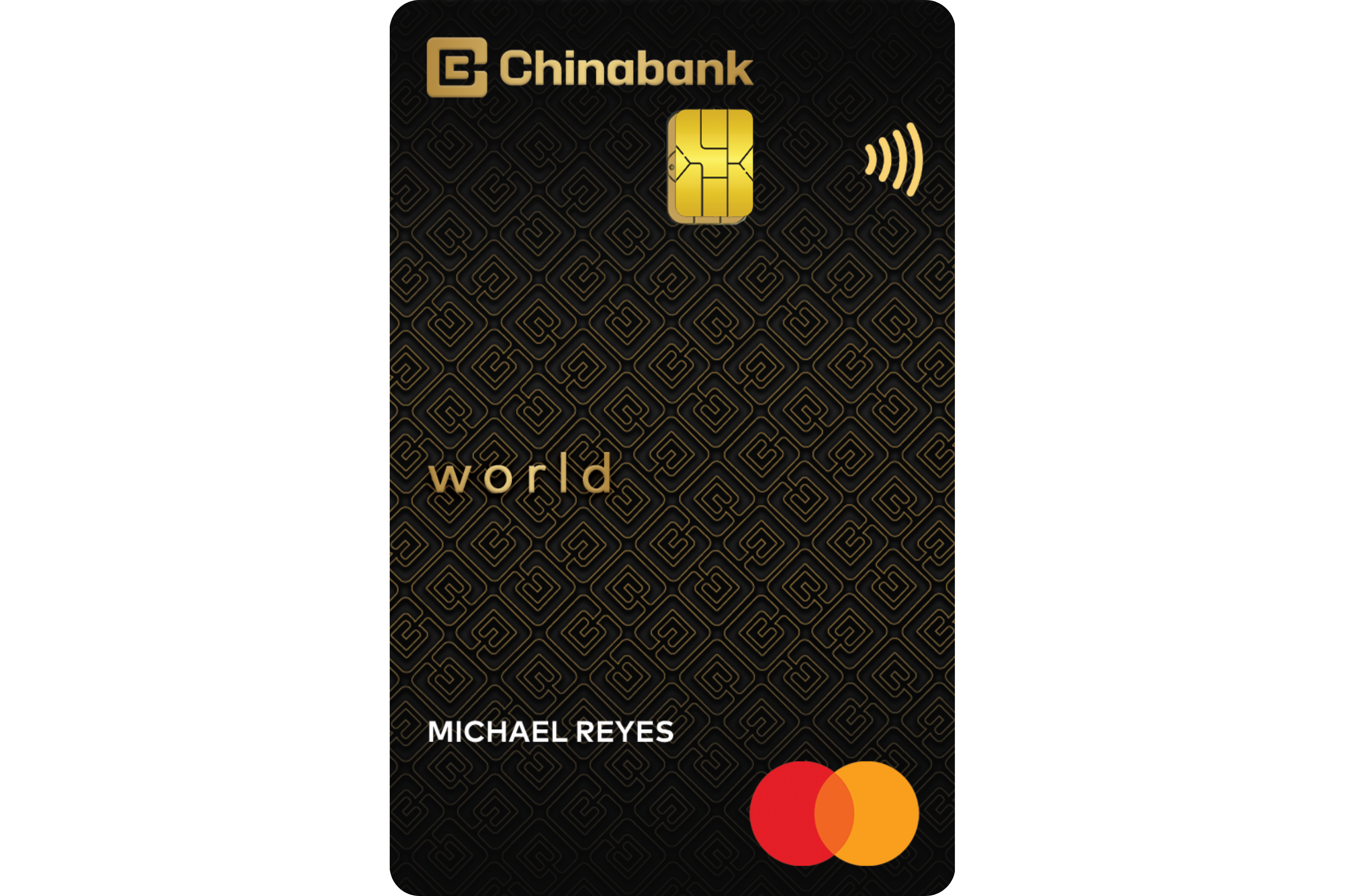 Chinabank World Mastercard card design