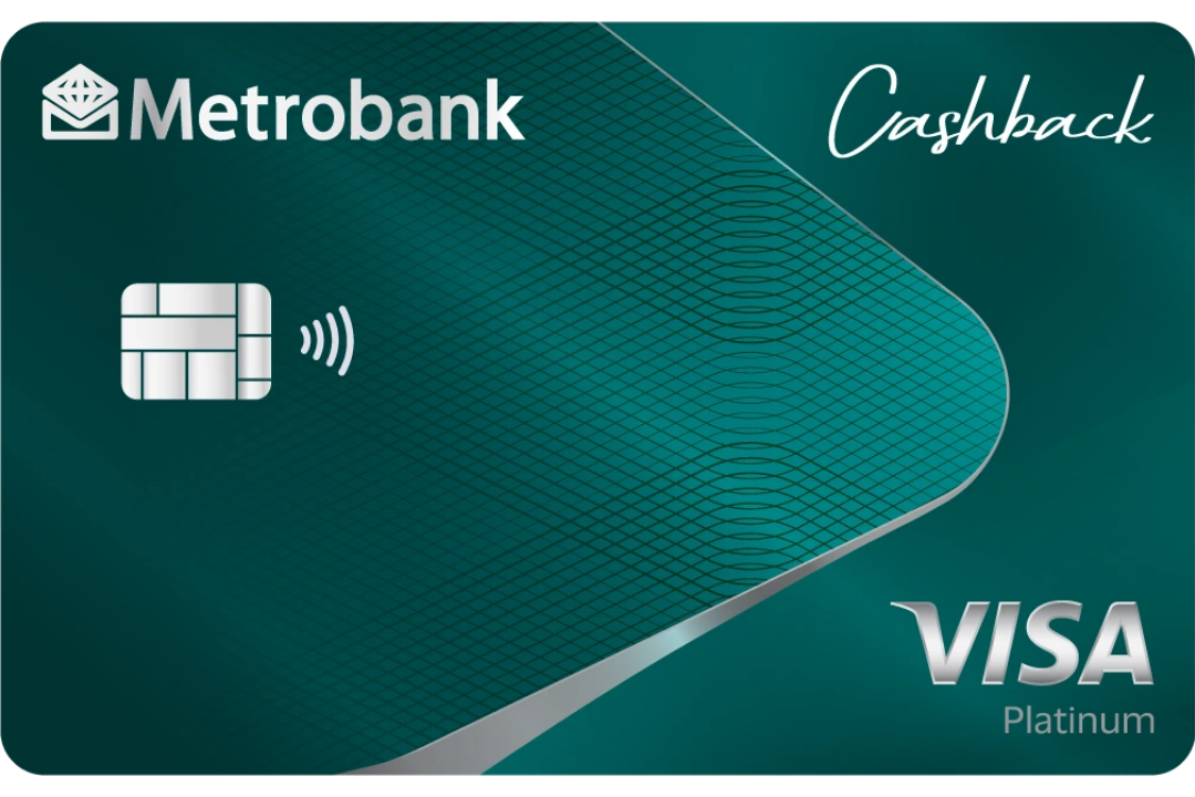 Metrobank Cashback Visa Platinum card design