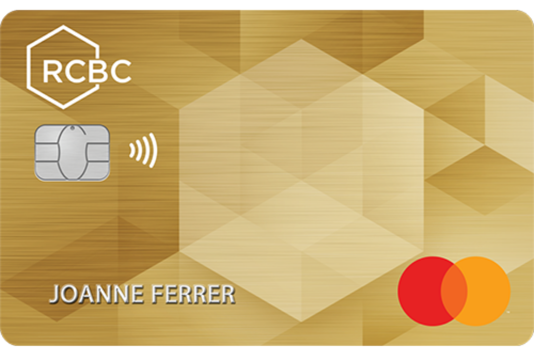 RCBC Gold Mastercard card design