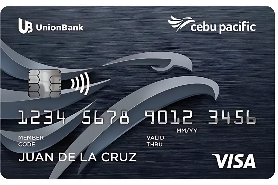 UnionBank Cebu Pacific Visa Platinum card design