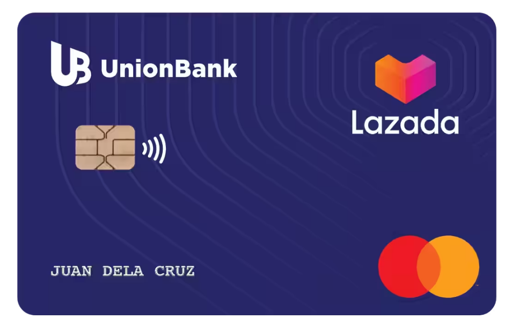 UnionBank Lazada Mastercard card design