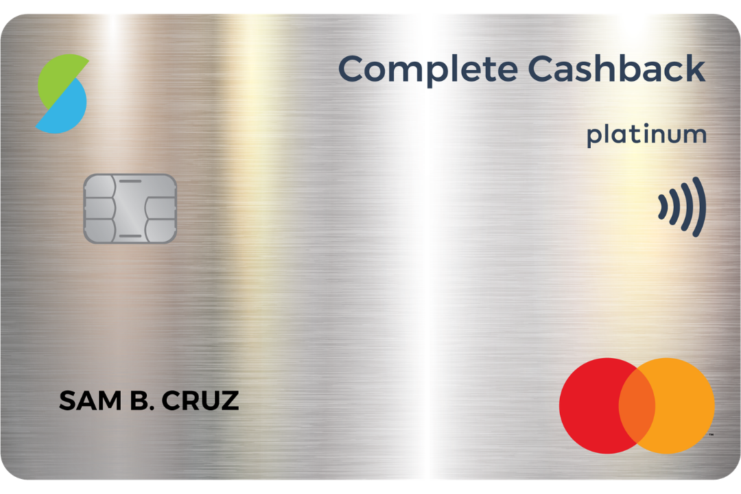 Security Bank Complete Cashback Platinum Mastercard card design