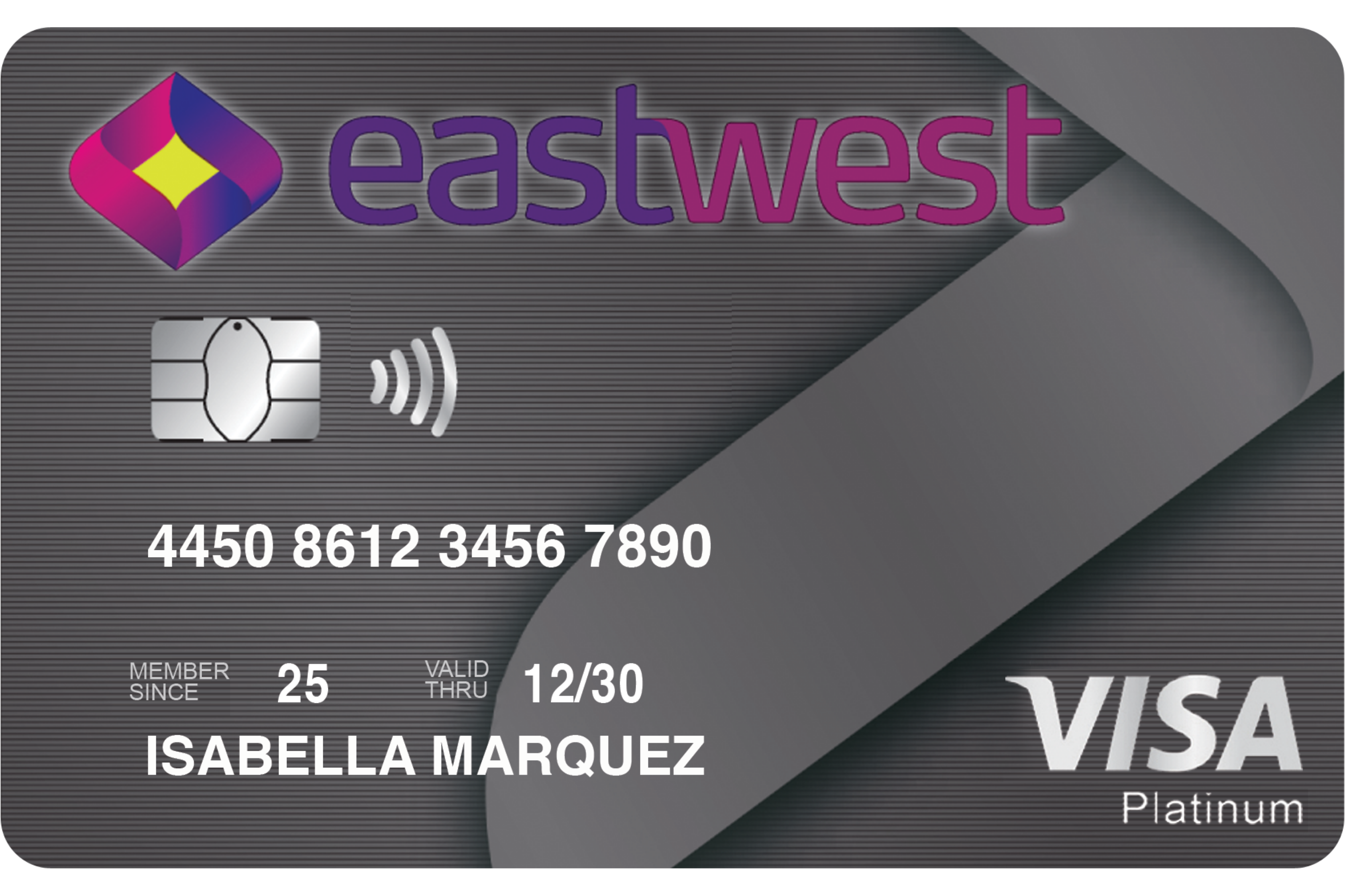 EastWest Visa Platinum card design