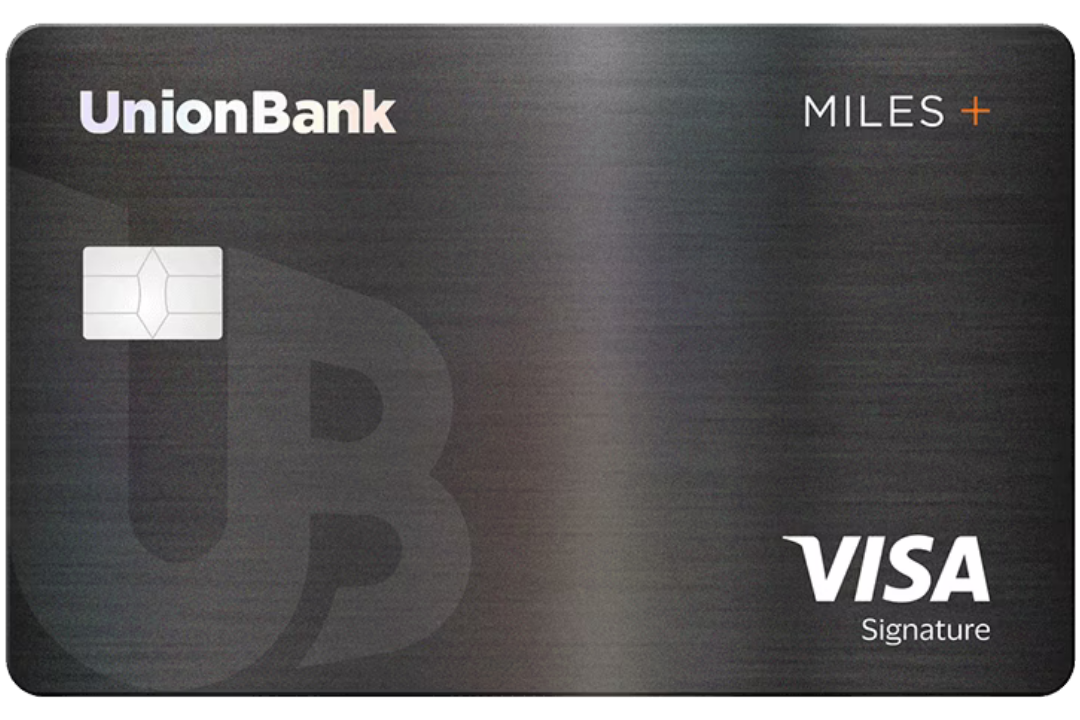 UnionBank Miles+ Visa Signature card design
