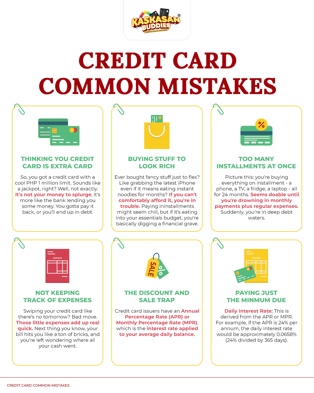 Credit Card Common Mistakes